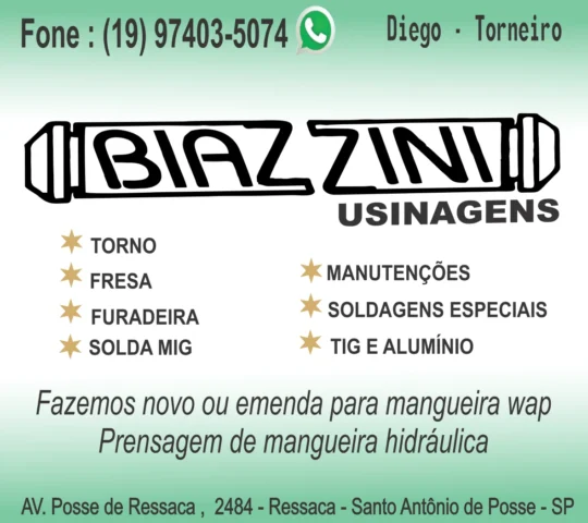 BIAZZINI USINAGENS BIAZZINI USINAGENS